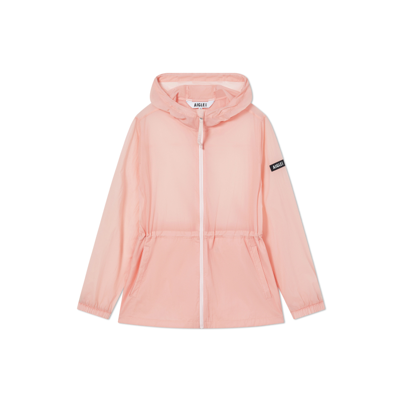 AIGLE Urban Outdoor Unisex Windbreaker Jacket in Sakura Pink AM153