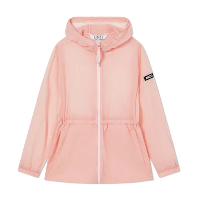 AIGLE Urban Outdoor Unisex Windbreaker Jacket in Sakura Pink AM153