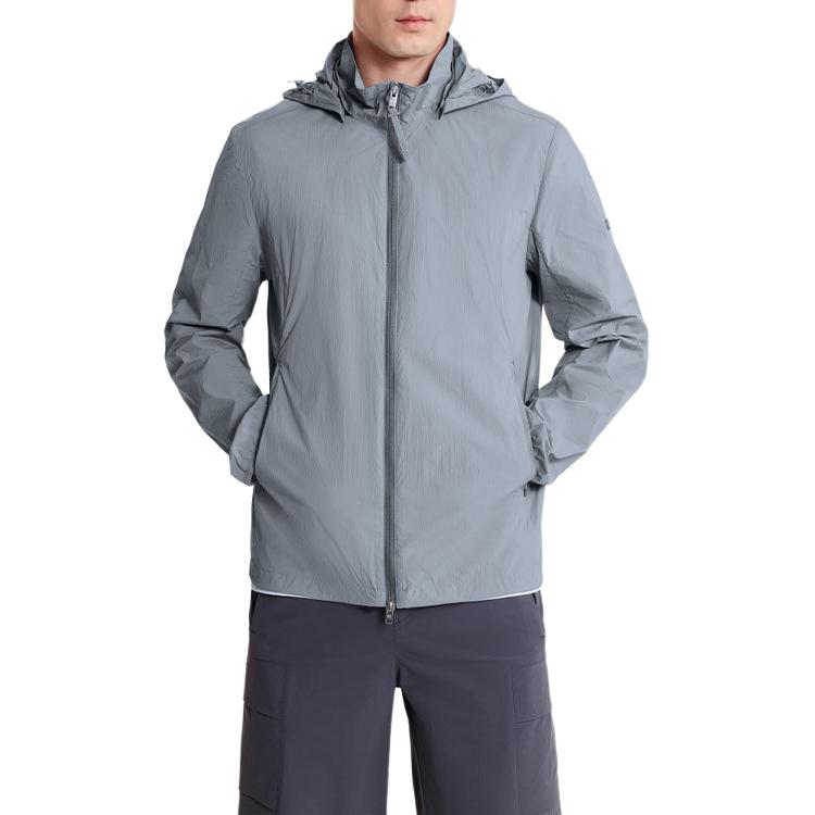 AIGLE UV Protection Water-Resistant Lightweight Jacket in Slate Gray AW433