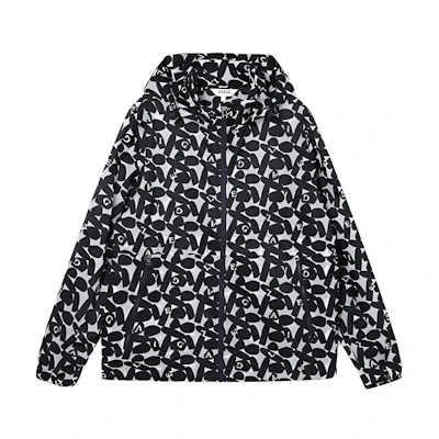 AIGLE Water-Repellent Lightweight Printed Jacket - Imperial Navy Q7522