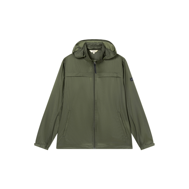 AIGLE Waterproof Outdoor Jacket - Solid Navy Blue AR621