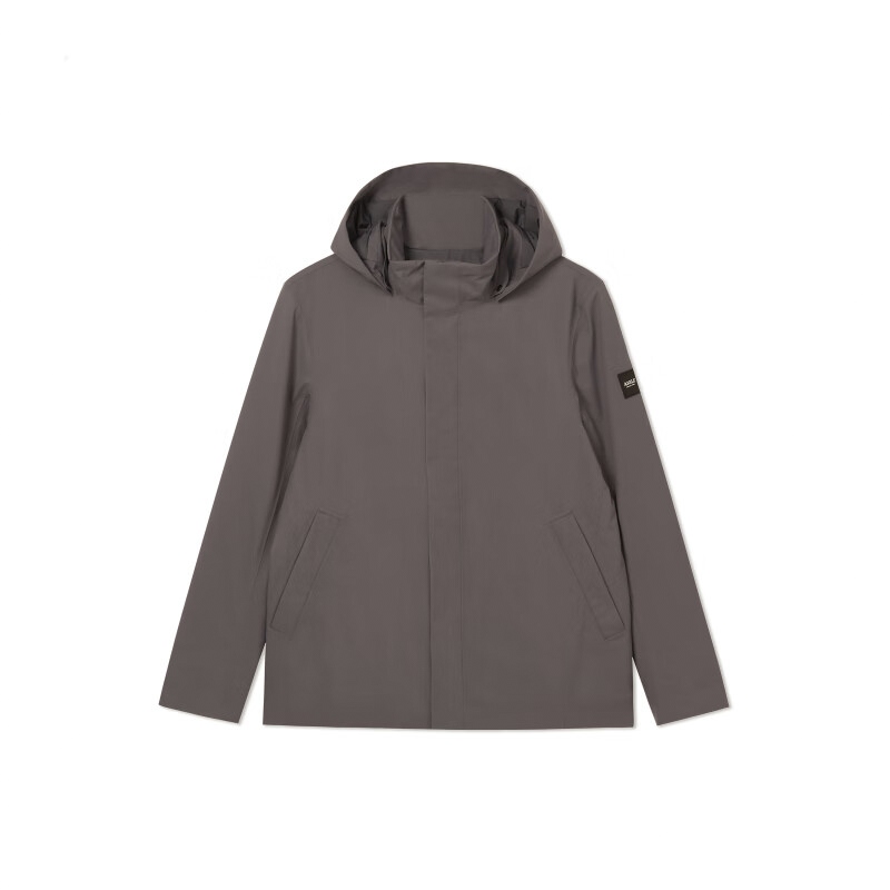 AIGLE Waterproof Outdoor Sports Hooded Jacket Asphalt Gray AL462