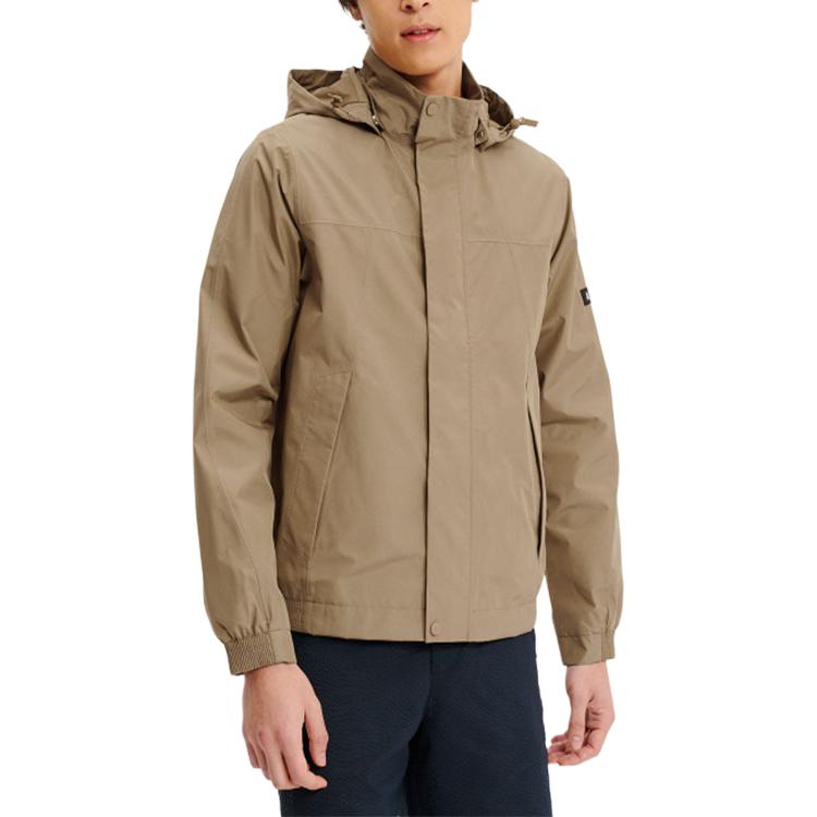 AIGLE Waterproof Windbreaker Jacket - Dark Coffee Brown AT912
