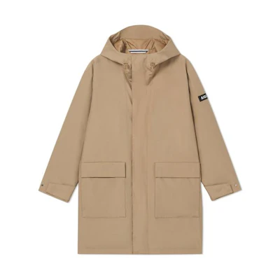 AIGLE Waterproof Windbreaker Jacket with Hood - Light Beige AM392