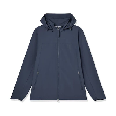 AIGLE Zip-Up Hooded Jacket Deep Imperial Blue Q6532