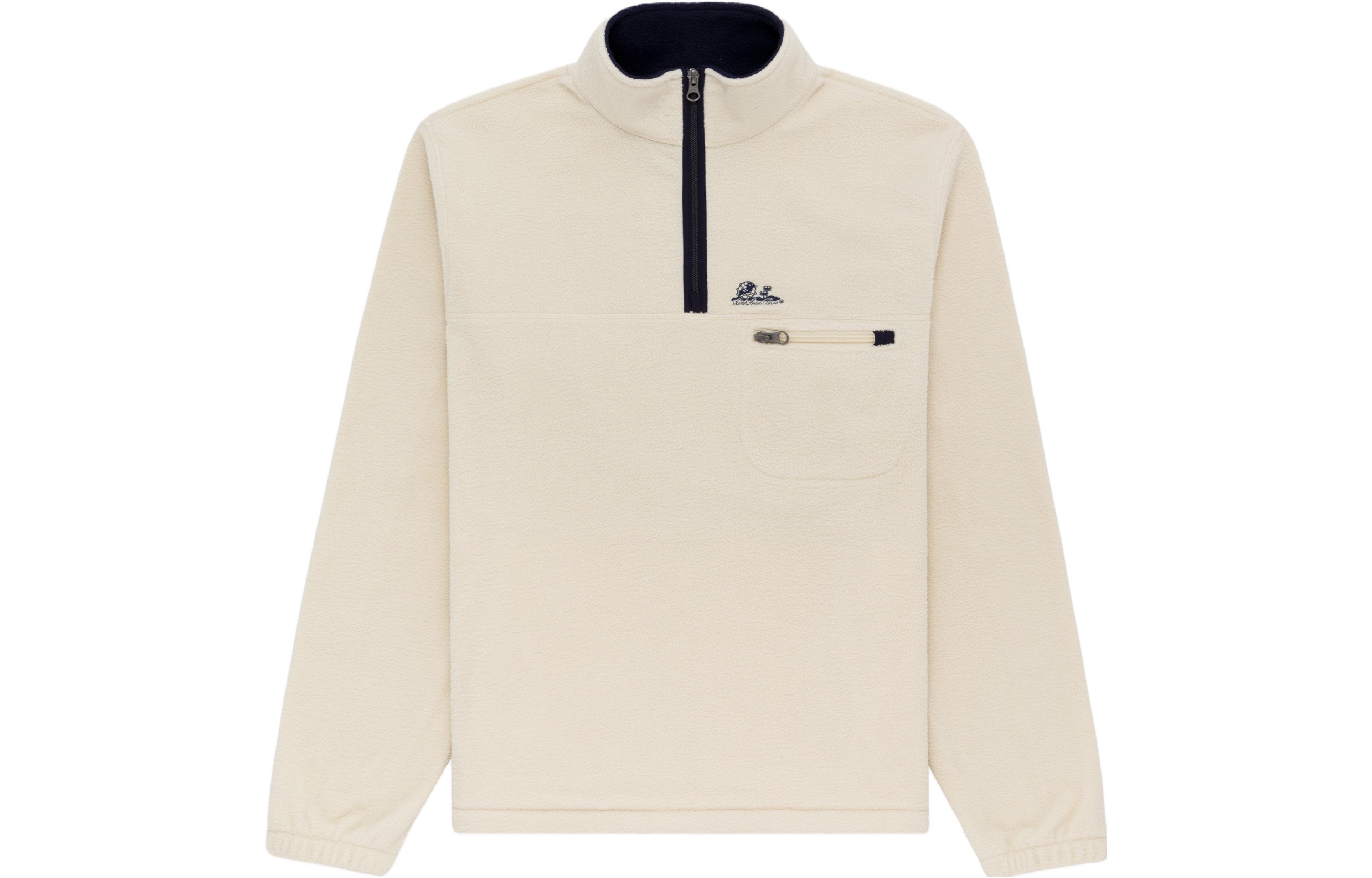 Aimé Leon Dore Beige Color-block Logo Long Sleeve Sweatshirt Unisex SS23WJ015