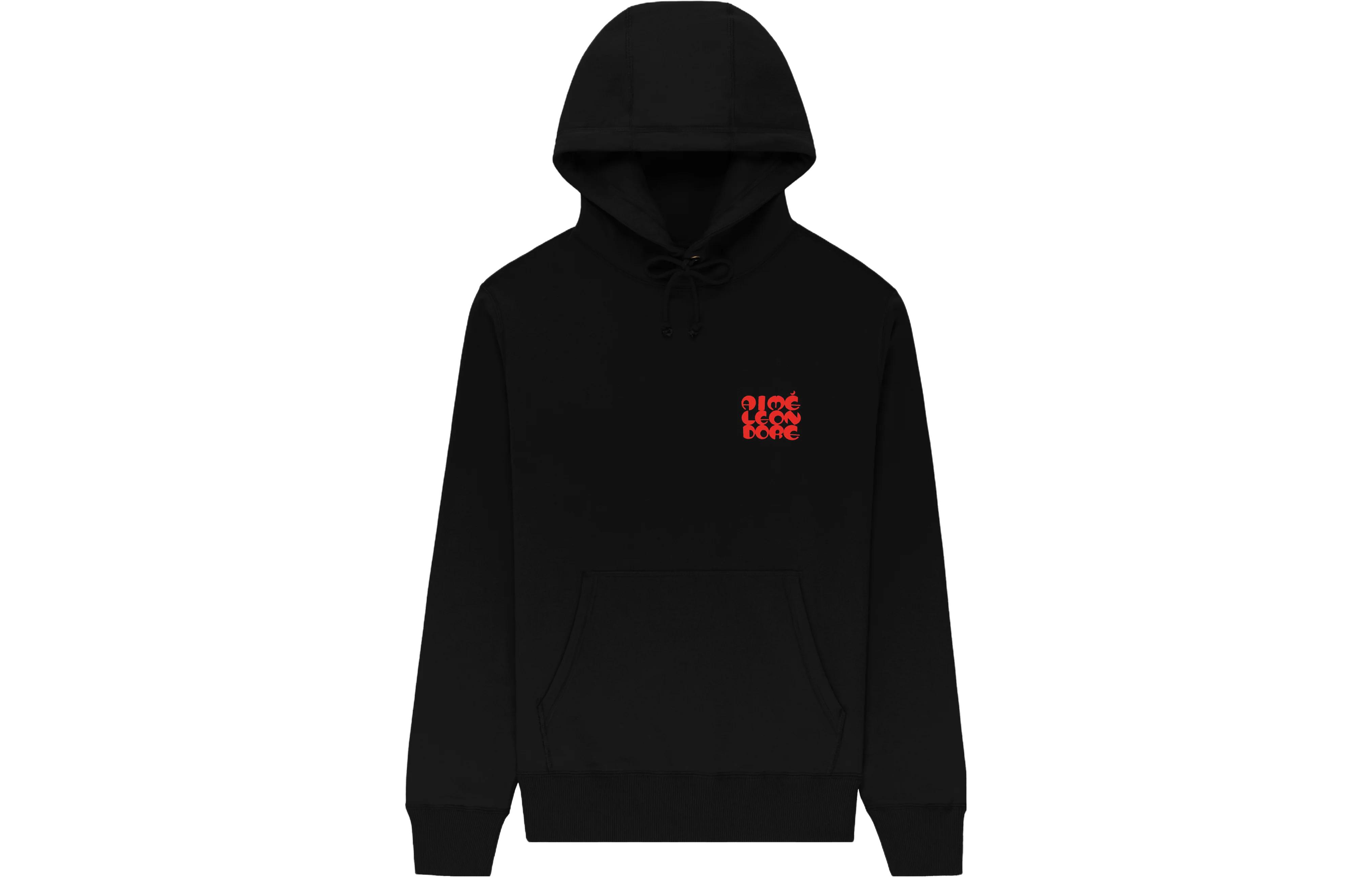 Aimé Leon Dore Black Printed Hoodie Unisex FW23CH003-0002