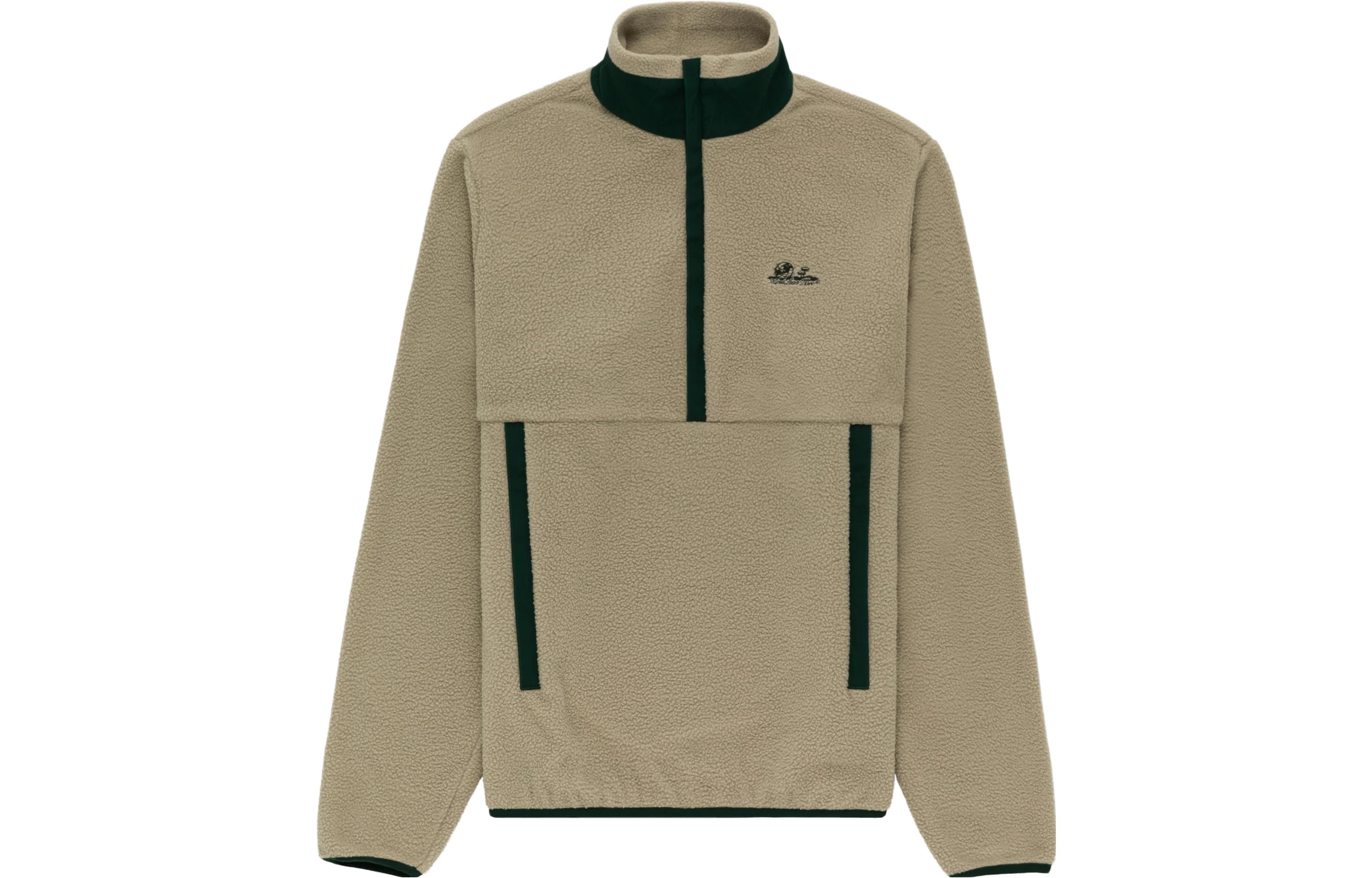 Aimé Leon Dore Colorblock Pullover Sweatshirt Unisex Khaki FW23WJ021-0002