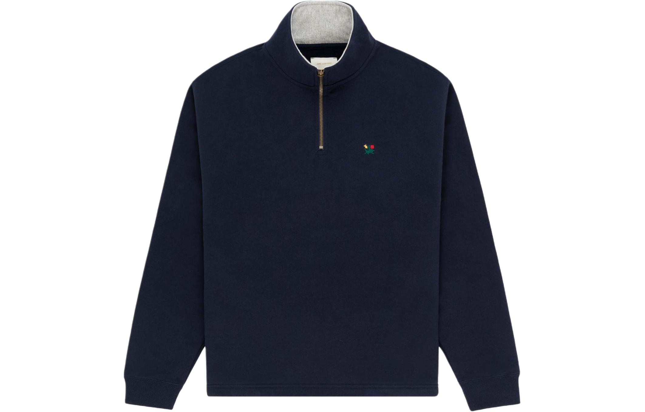 Aimé Leon Dore Embroidered Floral Quarter-Zip Pullover Sweatshirt SS24CS017