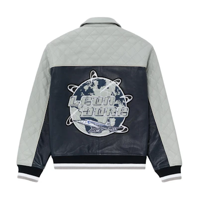 Aimé Leon Dore FW23 3D Logo Embroidered Long Sleeve Jacket Unisex Navy Blue FW23WJ045