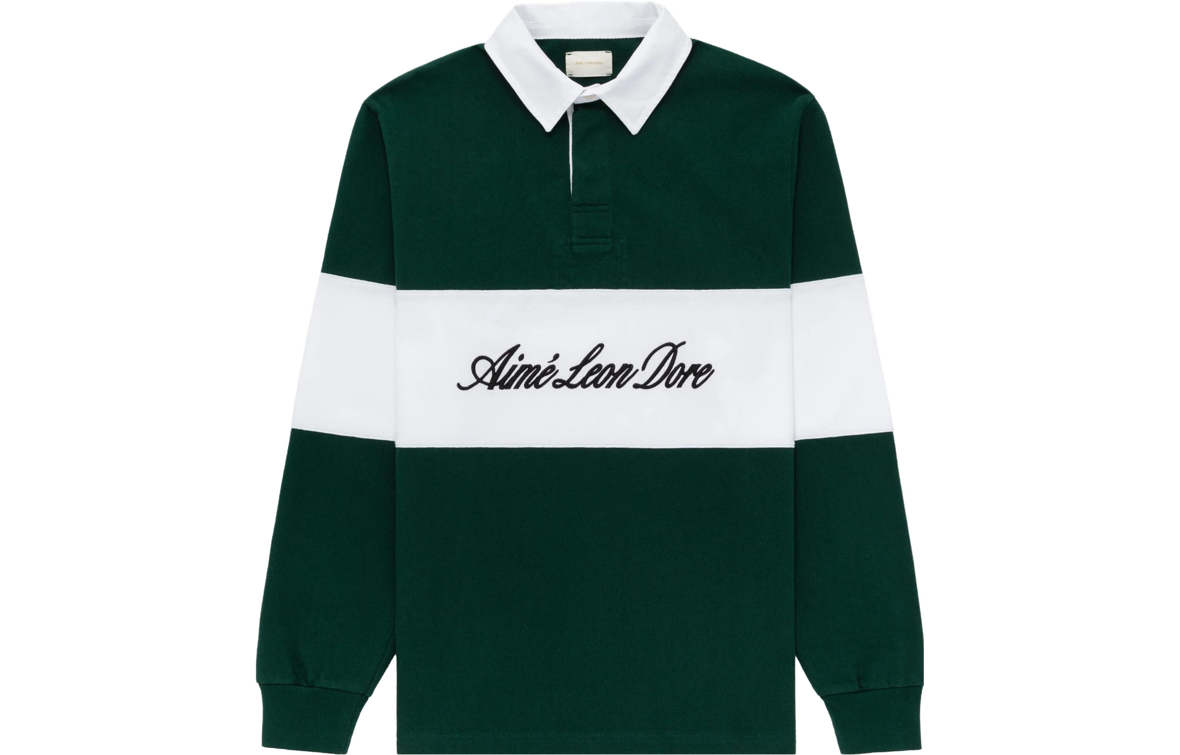 Aimé Leon Dore FW23 Lettered Collared Long Sleeve Sweatshirt Unisex FW23CS018