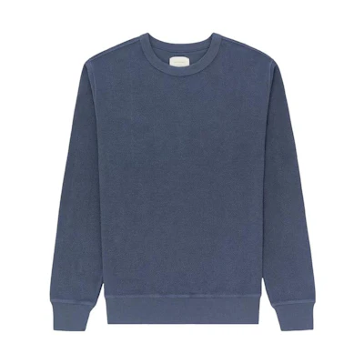 Aimé Leon Dore FW23 Solid Pullover Crewneck Sweatshirt Navy () FW23CS024-VINT
