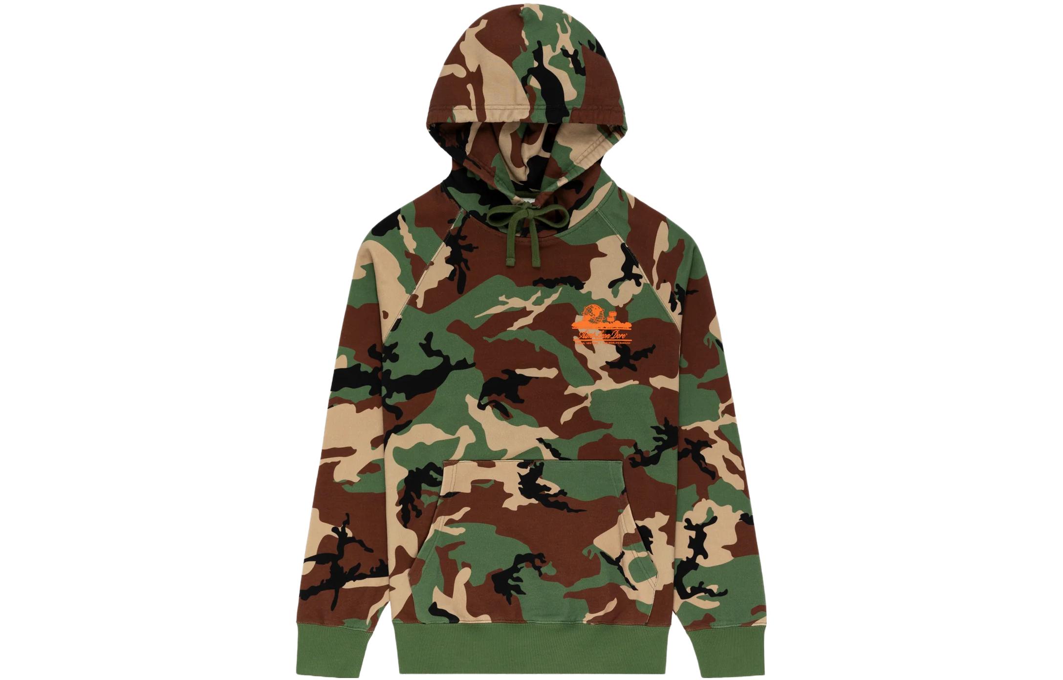Aimé Leon Dore Green Camo Raglan Hoodie Unisex FW23CH013-0000
