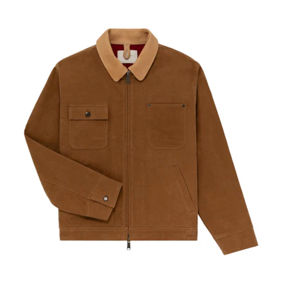 Aimé Leon Dore Khaki Zip Pocket Collar Jacket Unisex FW23WJ003-0013