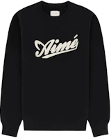 Aimé Leon Dore Logo Print Crewneck Pullover Sweatshirt Black () SS24CS012 Aimé Leon Dore Logo Print Crewneck Pullover Sweatshirt Black () SS24CS012