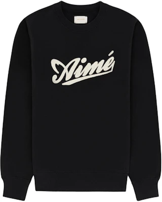 Aimé Leon Dore 黑色Logo印花圆领套头衫 SS24CS012 Buy Aimé Leon Dore 黑色Logo印花圆领套头衫 SS24CS012