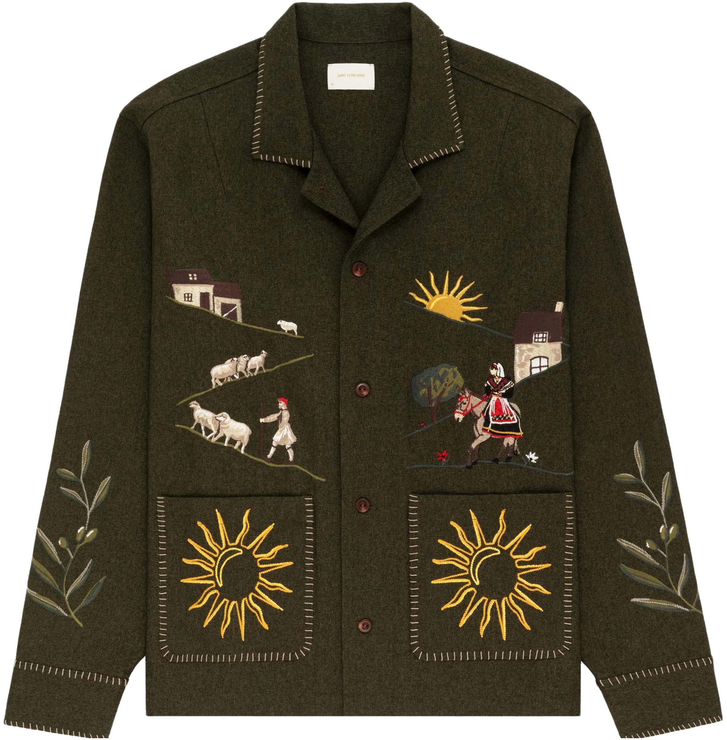 aime-leon-dore-olive-unisex-print-pocket-casual-jacket-fw-23-wt-019-0008