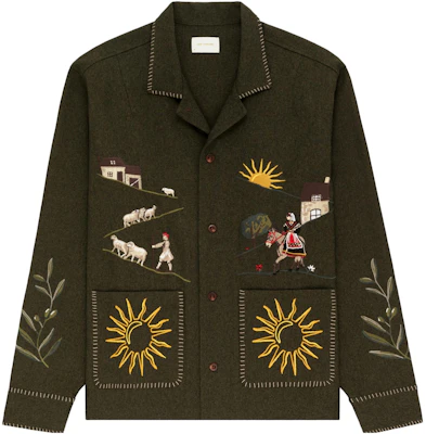 Aimé Leon Dore 橄欖色男女通用印花口袋休閒外套 FW23WT019-0008 Buy Aimé Leon Dore 橄欖色男女通用印花口袋休閒外套 FW23WT019-0008