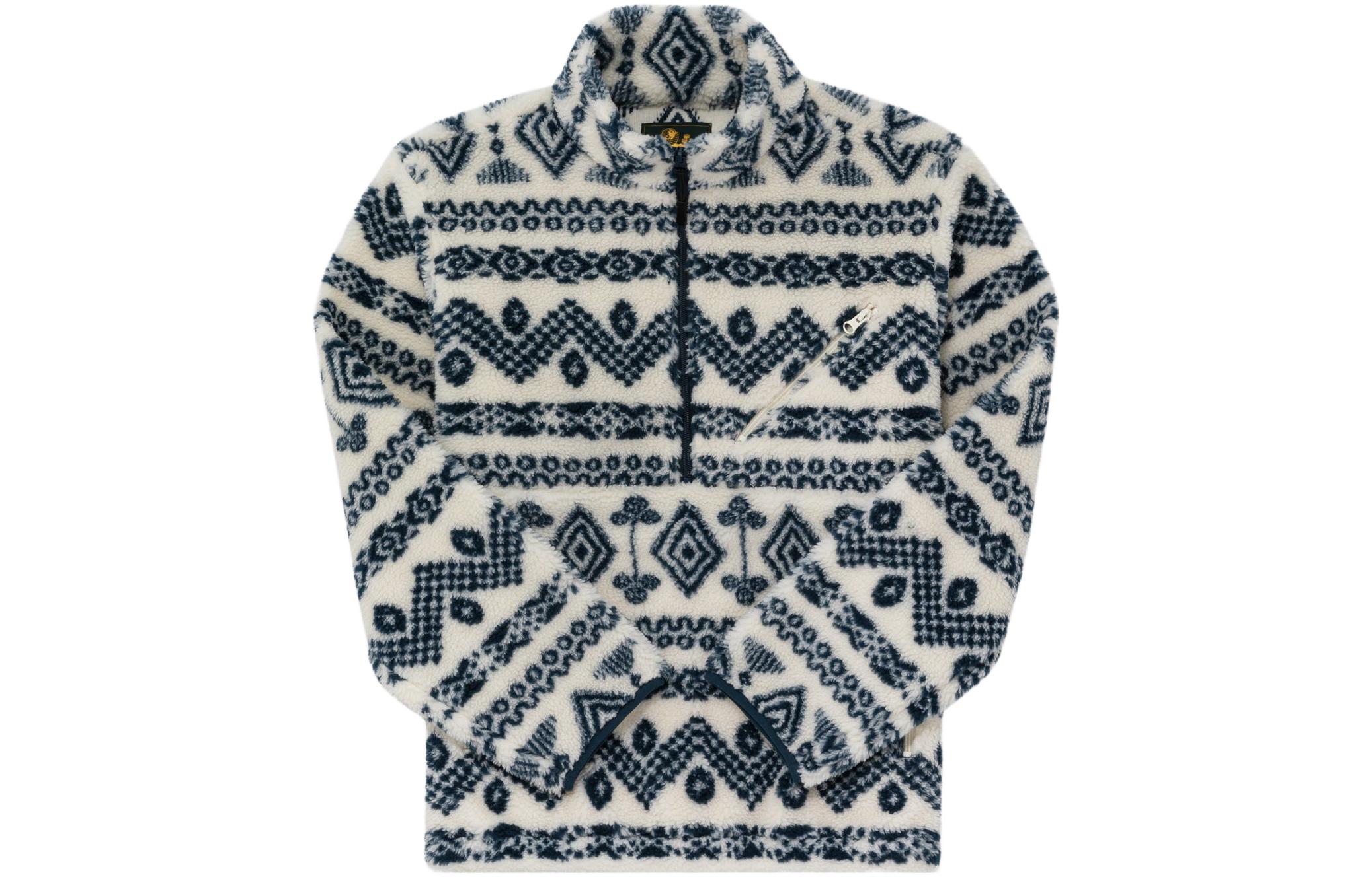 Aimé Leon Dore Patterned Stand Collar Long Sleeve Sweatshirt SS23WJ016