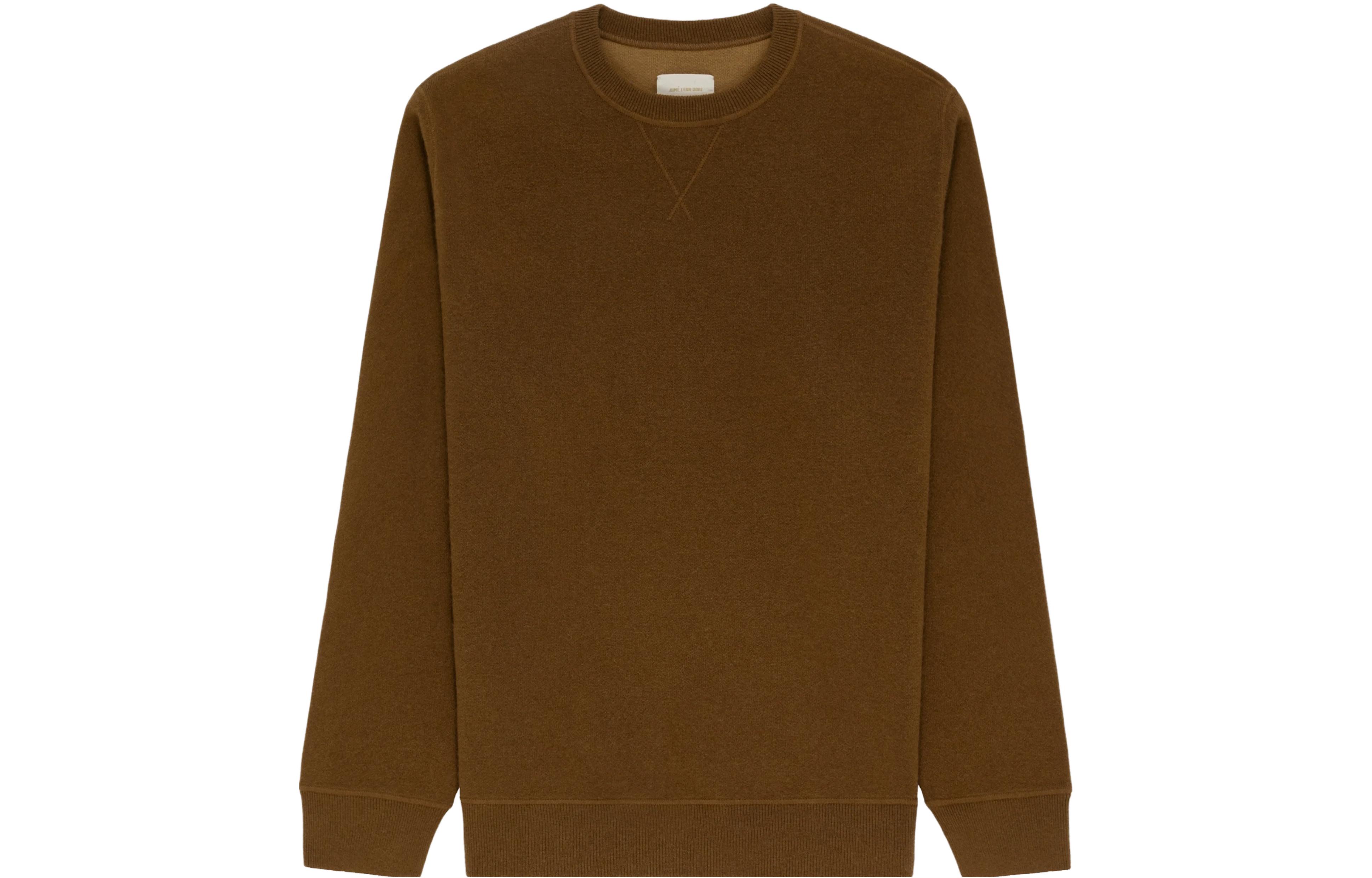 Aimé Leon Dore Plain Crewneck Sweatshirt Unisex Brown FW23KS044-0020