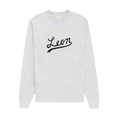 Aimé Leon Dore Printed Crewneck Sweatshirt Unisex Grey FW23CS017-0013