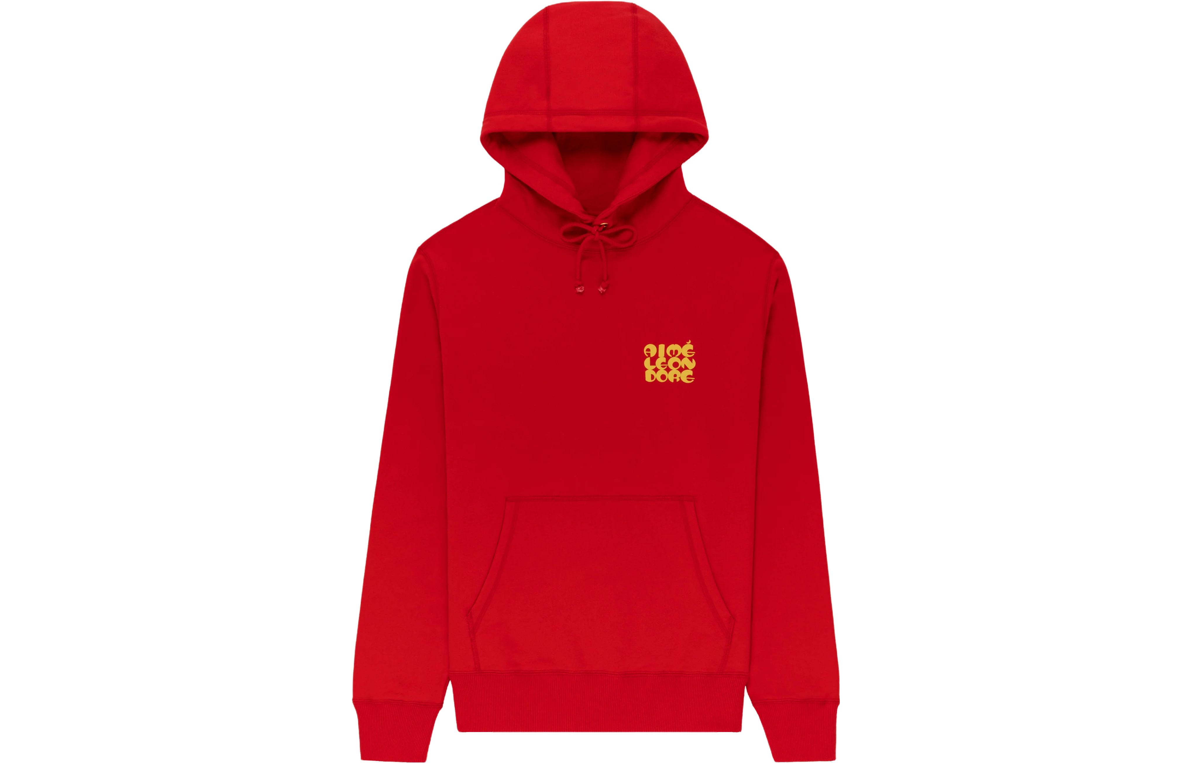 Aimé Leon Dore Printed Hoodie Pullover Unisex Red FW23CH003-0000