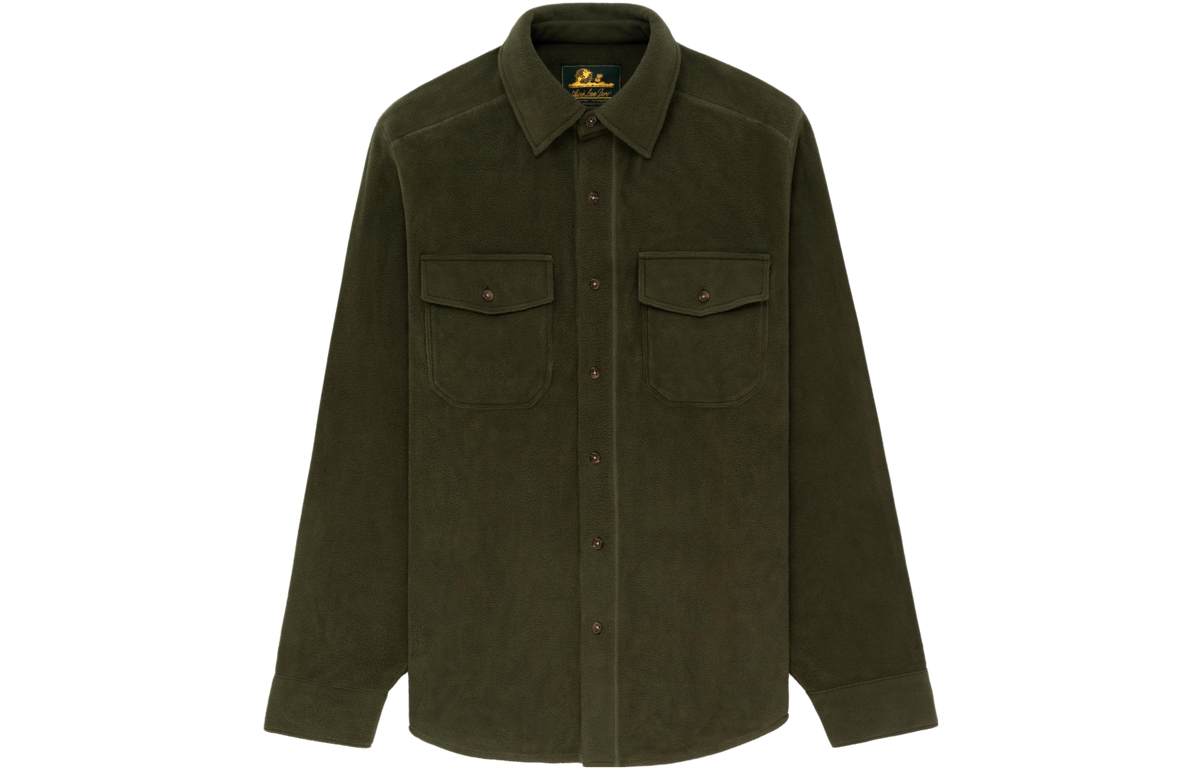 Aimé Leon Dore Solid Green Collared Jacket Unisex FW23WT027-0006