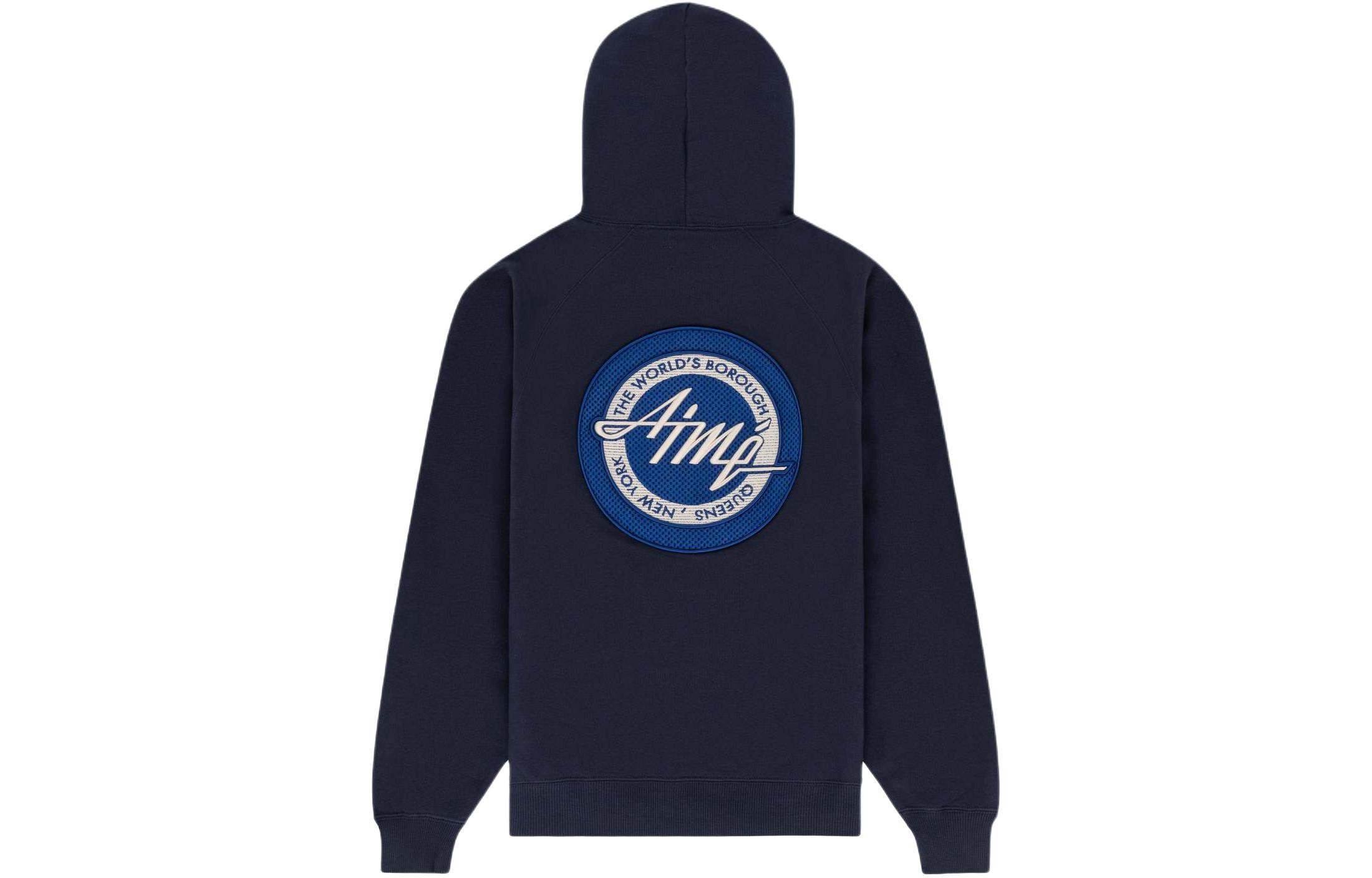 Aimé Leon Dore SS24 Embroidered Logo Kangaroo Pocket Sweatshirt Blue Unisex SS24CH002-BLUE
