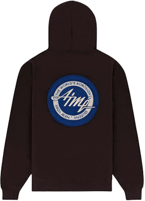 Aimé Leon Dore SS24 刺绣标志袋鼠口袋棕色男女同款卫衣 SS24CH002-GANACHE Buy Aimé Leon Dore SS24 刺绣标志袋鼠口袋棕色男女同款卫衣 SS24CH002-GANACHE