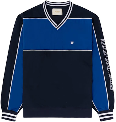 Aimé Leon Dore SS24 花卉刺绣徽章条纹领海军蓝男女同款卫衣 SS24WJ008-NAVYBLAZER Buy Aimé Leon Dore SS24 花卉刺绣徽章条纹领海军蓝男女同款卫衣 SS24WJ008-NAVYBLAZER