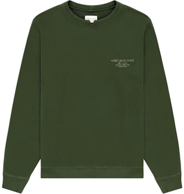 Aimé Leon Dore SS24 logo绿色圆领卫衣男女通用 SS24CS001-KOMBUGREEN Buy Aimé Leon Dore SS24 logo绿色圆领卫衣男女通用 SS24CS001-KOMBUGREEN