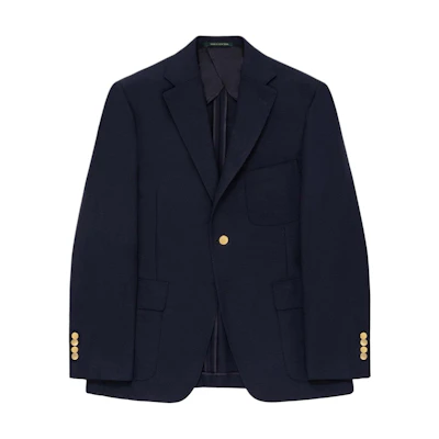 Aimé Leon Dore SS24 Navy Button-Up Jacket with Chest Pocket - Unisex SS24WJ024-DARKNAVY