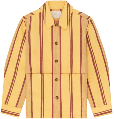 Aimé Leon Dore SS24 Jaket Kancing Motif Garis Kuning Katun SS24WJ018 Buy Aimé Leon Dore SS24 Jaket Kancing Motif Garis Kuning Katun SS24WJ018