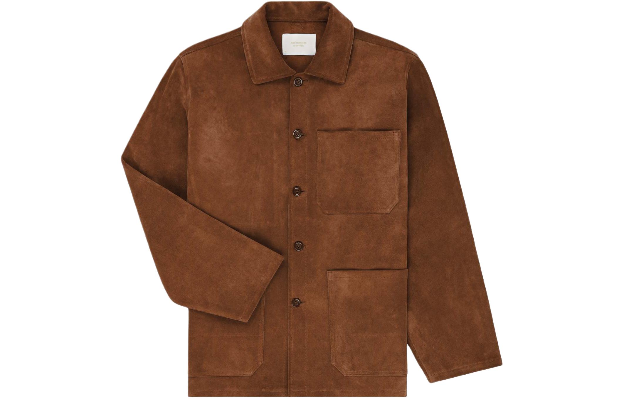 Aimé Leon Dore Suede Solid Color Collared Jacket SS24WJ029