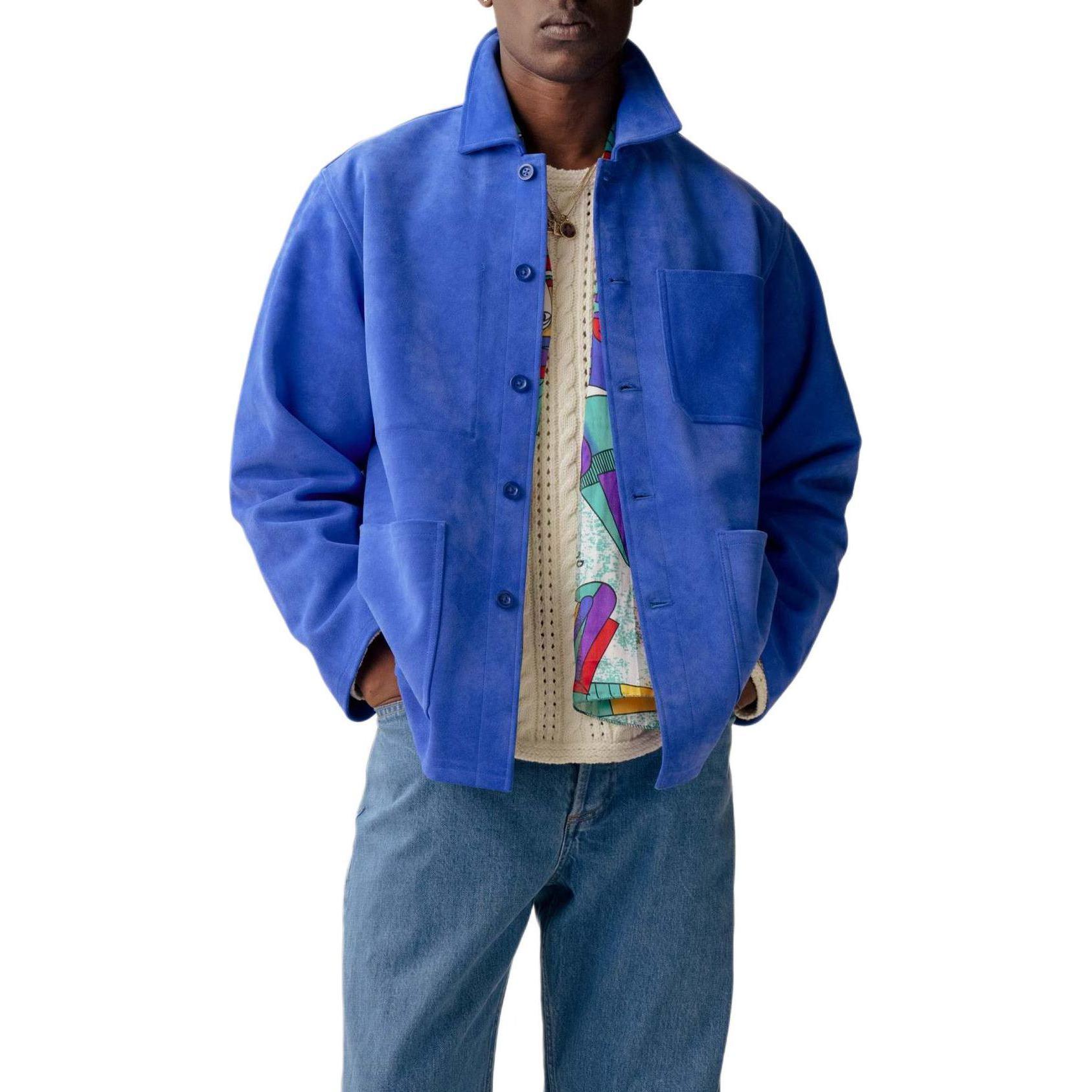 Lookbook Aimé Leon Dore 麂皮纯色翻领夹克 SS24WJ029