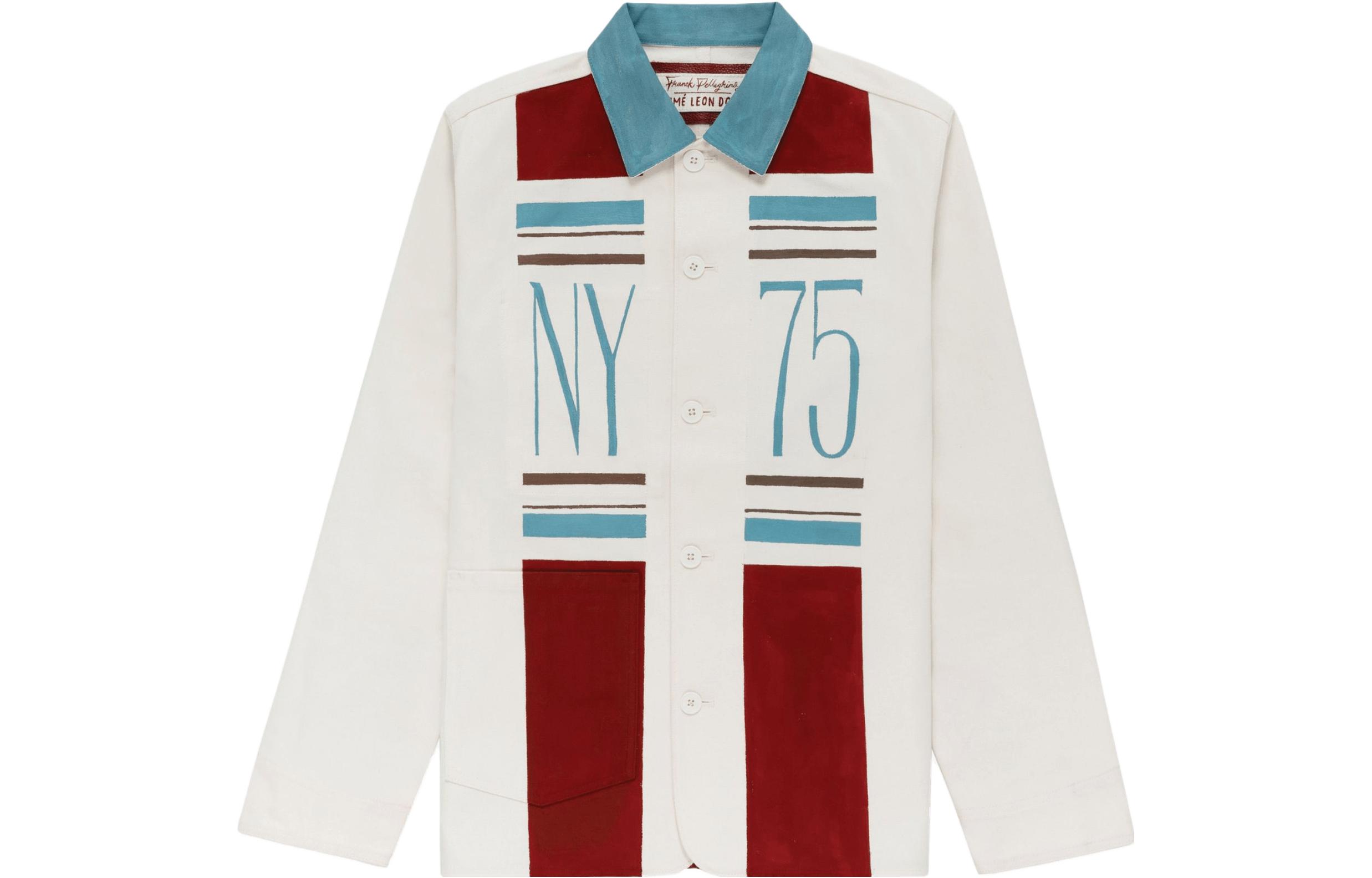 Aimé Leon Dore Franck Pellegrino FW23 Colorblock Pattern Jacket White Unisex ALDFP-FW23-04