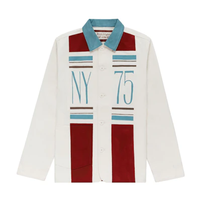 Aimé Leon Dore Franck Pellegrino FW23 Colorblock Pattern Jacket White Unisex ALDFP-FW23-04