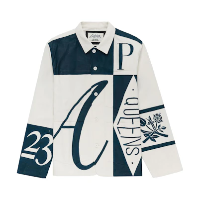 Aimé Leon Dore Franck Pellegrino FW23 Logo Print Jacket White Unisex ALDFP-FW23-12