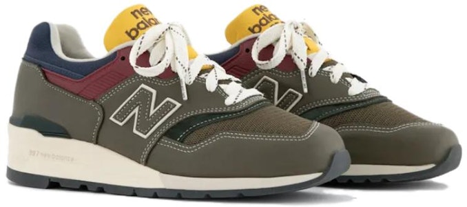 Aimé Leon Dore x New Balance 997 Made in USA 'Dark Moss Angora' Lelaki U997AIM Lookbook Aimé Leon Dore x New Balance 997 Made in USA 'Dark Moss Angora' Lelaki U997AIM
