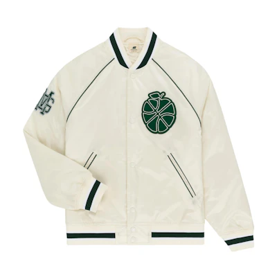 Aimé Leon Dore New Balance FW23 Satin Striped Collar Navy Jacket White Unisex FW23WJ046-0009
