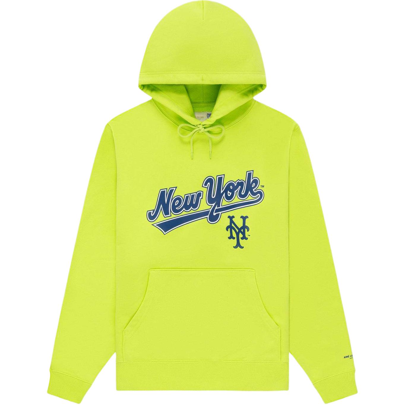 Aimé Leon Dore New York Mets Collab SS24 Lemon Green Logo Hoodie Unisex SS24CH007-ACIDLIME