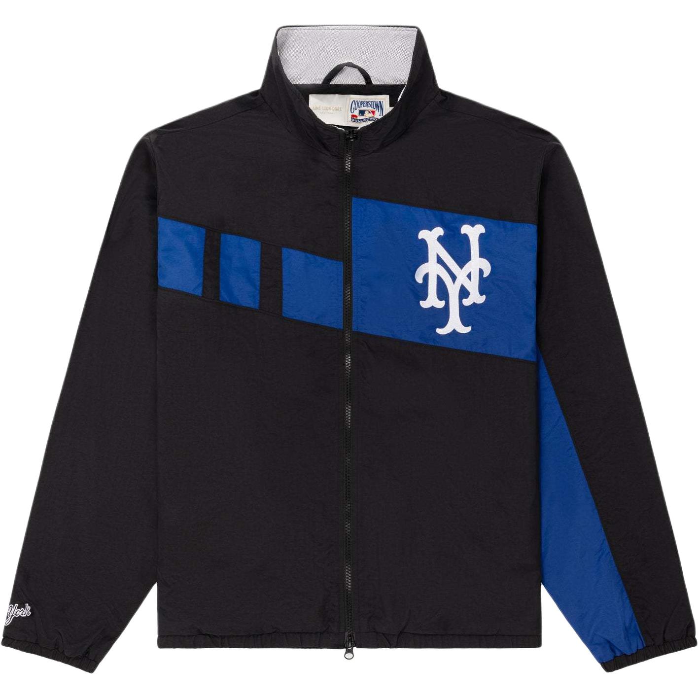 Aimé Leon Dore New York Mets SS24 Embroidered Black Unisex Jacket SS24WJ034-JETBLACK