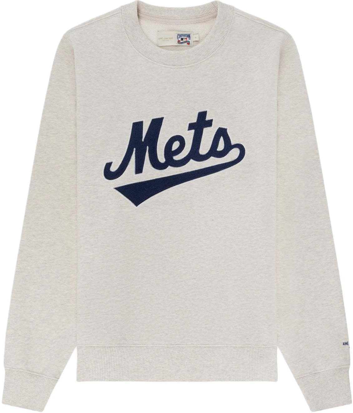 aime-leon-dore-x-new-york-mets-ss-24-embroidered-crewneck-sweatshirt-oatmeal-unisex-ss-24-cs-008-oatmeal