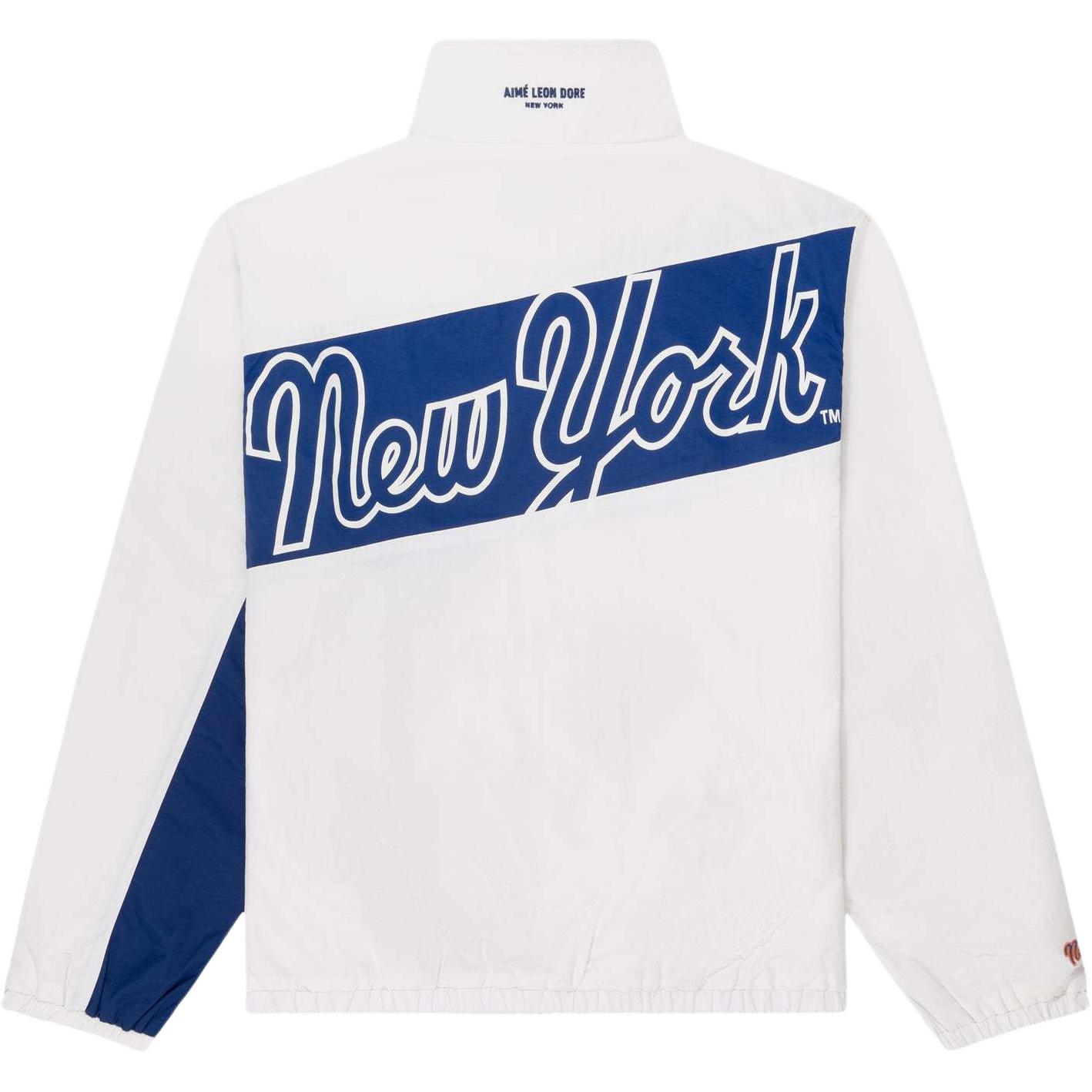 Aimé Leon Dore x New York Mets SS24 Embroidered Zip Pocket Jacket White Unisex SS24WJ034-BRIGHTWHITE