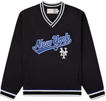 Aimé Leon Dore x New York Mets SS24 Logo Embroidered Ribbed Long Sleeve Sweatshirt Black SS24WJ035-JETBLACK Aimé Leon Dore x New York Mets SS24 Logo Embroidered Ribbed Long Sleeve Sweatshirt Black SS24WJ035-JETBLACK