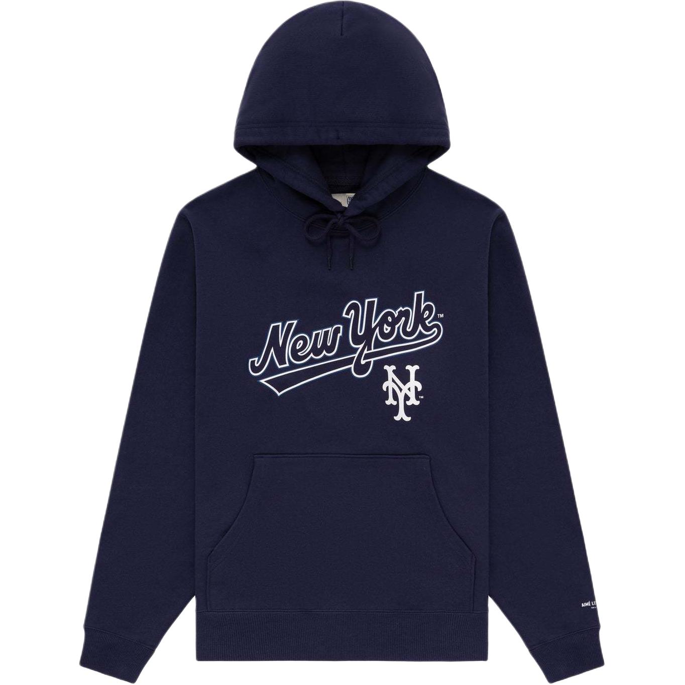 Aimé Leon Dore NY Mets SS24 Logo Hoodie Navy Unisex SS24CH007-ECLISPE