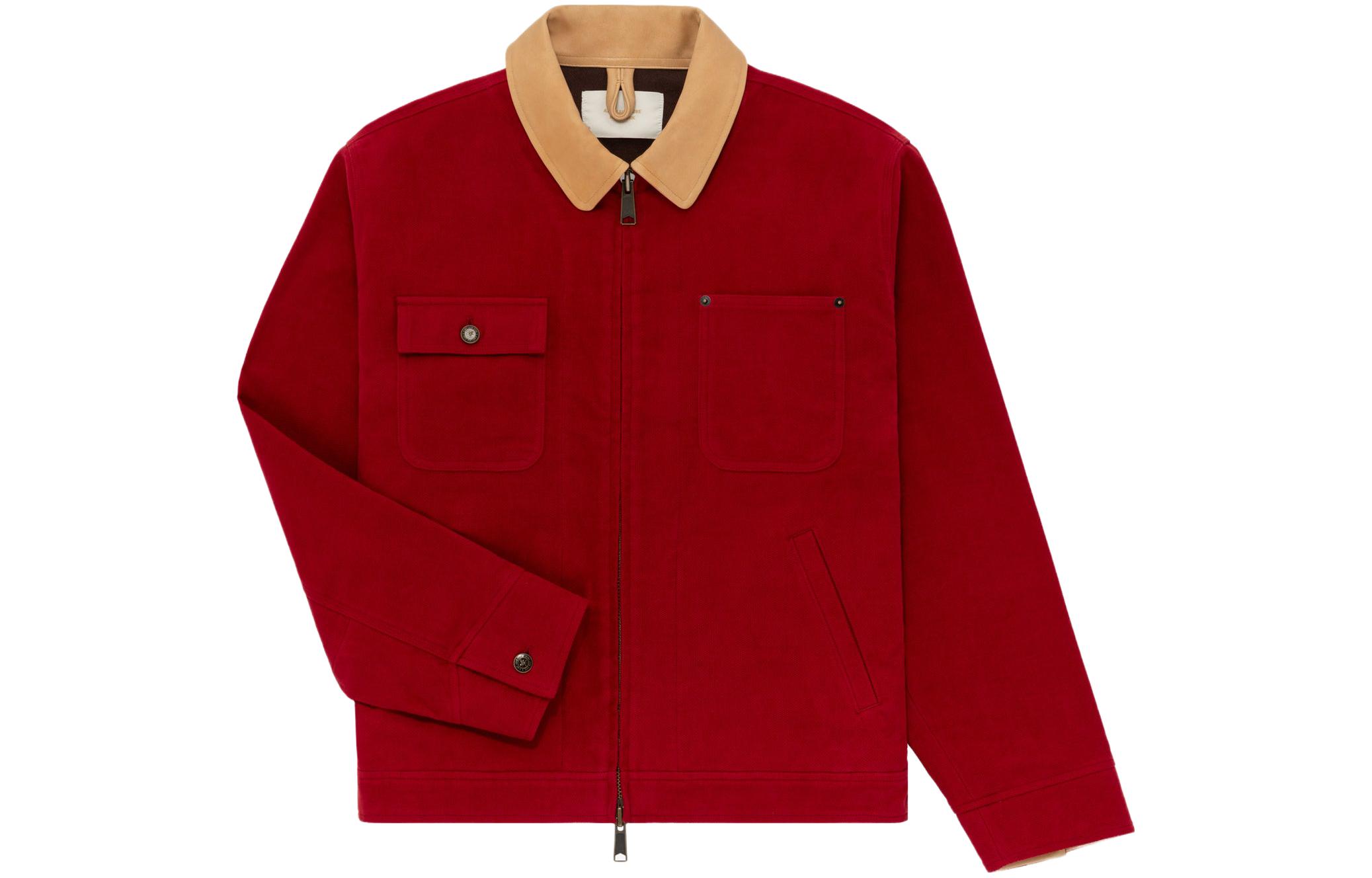 Aimé Leon Dore Zip Pocket Polo Jacket Red Men FW23WJ003-0014