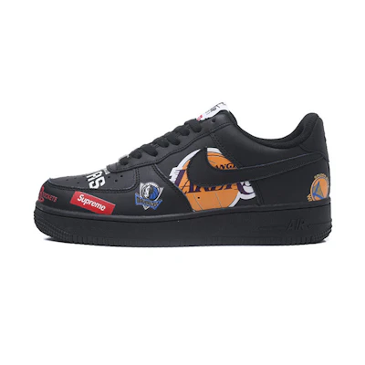 Nike Air-Force 1 Supre-me NBA Nike Air Force 1 AF1 'Black'