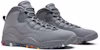 Air Jordan 10 Retro 2018 'Cool Grey' Lelaki Kasut Sukan Kelabu Sejuk. 310805-022