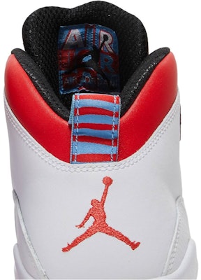 Red blue and white 2025 jordan 10
